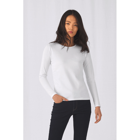 B&C | #e190 dames t-shirt met lange mouwen B&C | #e190 dames t-shirt met lange mouwen